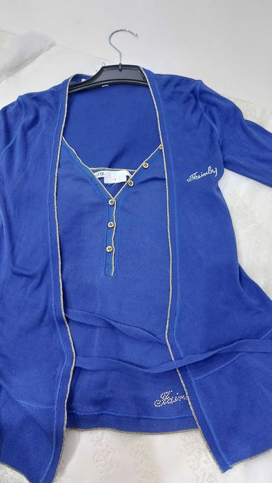 Conjunto top e casaco fairly