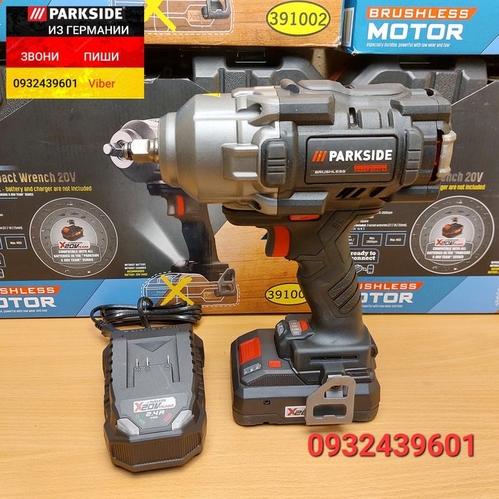 Аккум. ударный гайковерт из ГЕРМАНИИ Parkside PASSP 20 C4 Performance