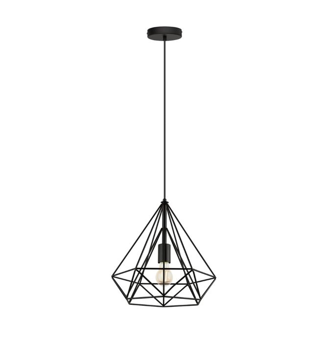 Candeeiro Suspenso Inspire Byron Preto + 2 Lâmpadas Decorativas GIGANTES