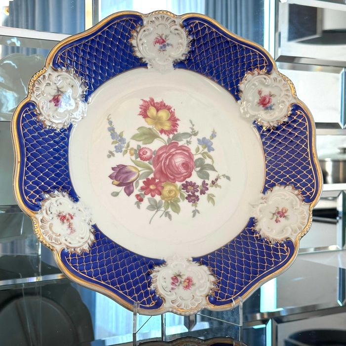 Patera porcelanowa z kobaltem – Rosenthal