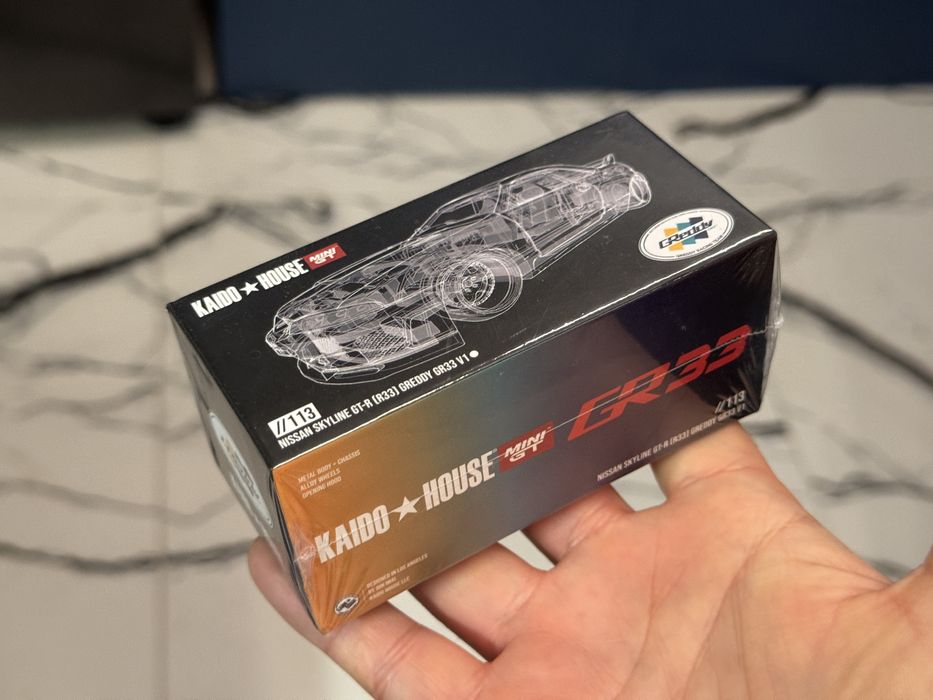 Kaido House MiniGT Nissan Skyline GT-R R33 GReddy GR33 v1 White 113