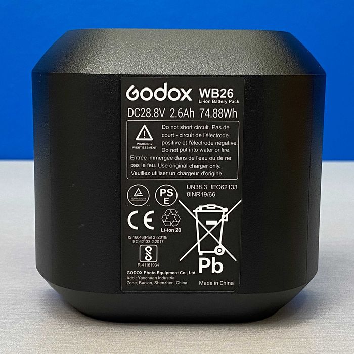 Bateria Godox WB26 | 2600mAh | AD600 Pro | NOVA