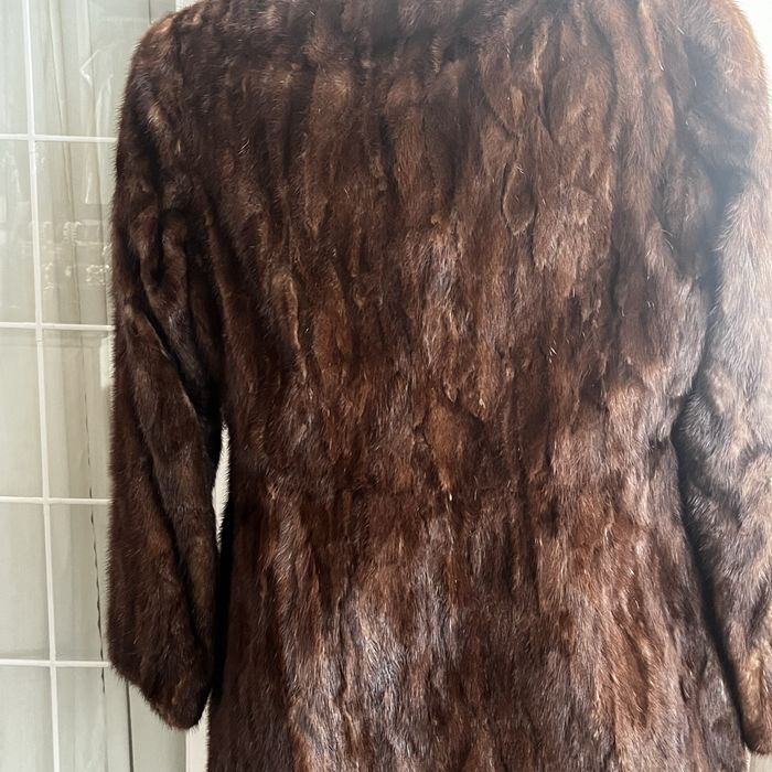 Casaco de vison castanho