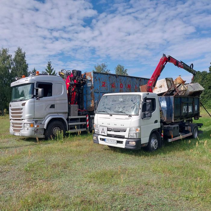 Skup złomu stalowego, kolorowego, załadunek, transport HDS, rozbiórki