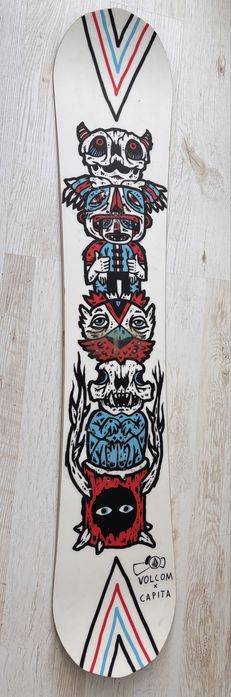 Snowboard deska CAPITA x volcom stone 156 + wiązania burton