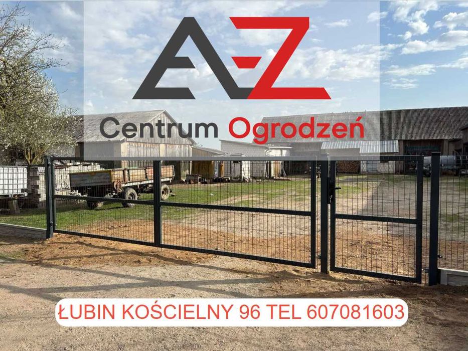 Płot panelowy ogrodzenie panelowe ogrodzenie siatkowe na podmurówce