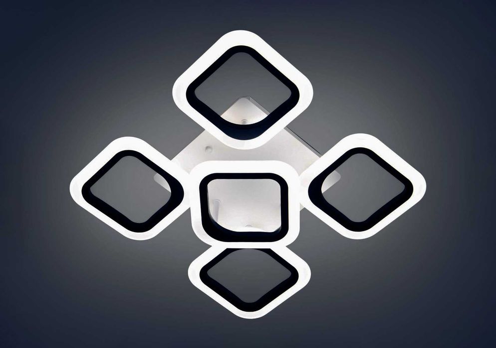 Led060/4+1S 50Вт без підсвіткти люстра смарт світильник з пультом