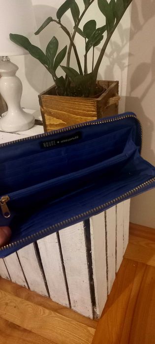 Portfel damski granatowy