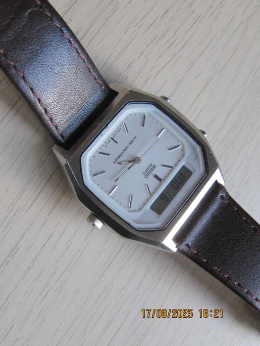 Seiko dual time oryginalny zegarek