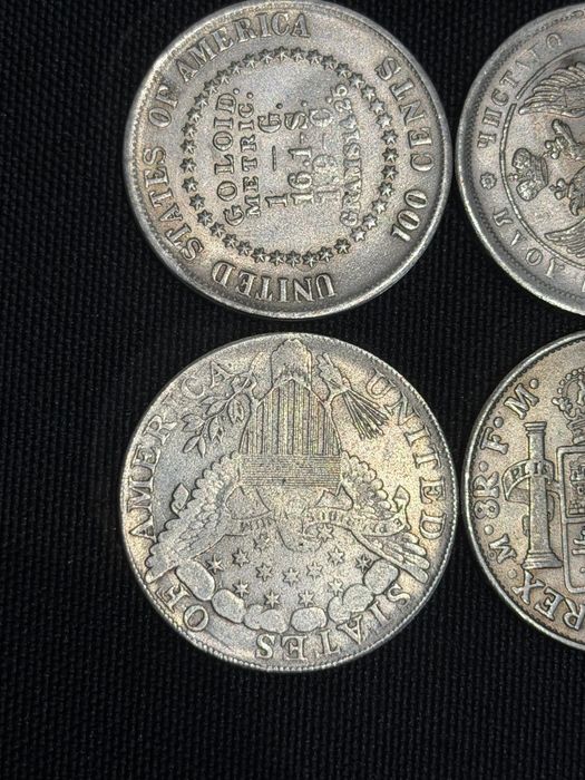 Cztery stare  monety