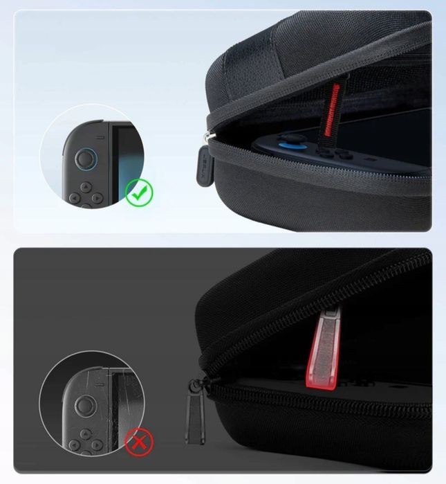 Etui Pokrowiec Futerał Case JSAUX do Nintendo Switch 2 Kieszeń na gry