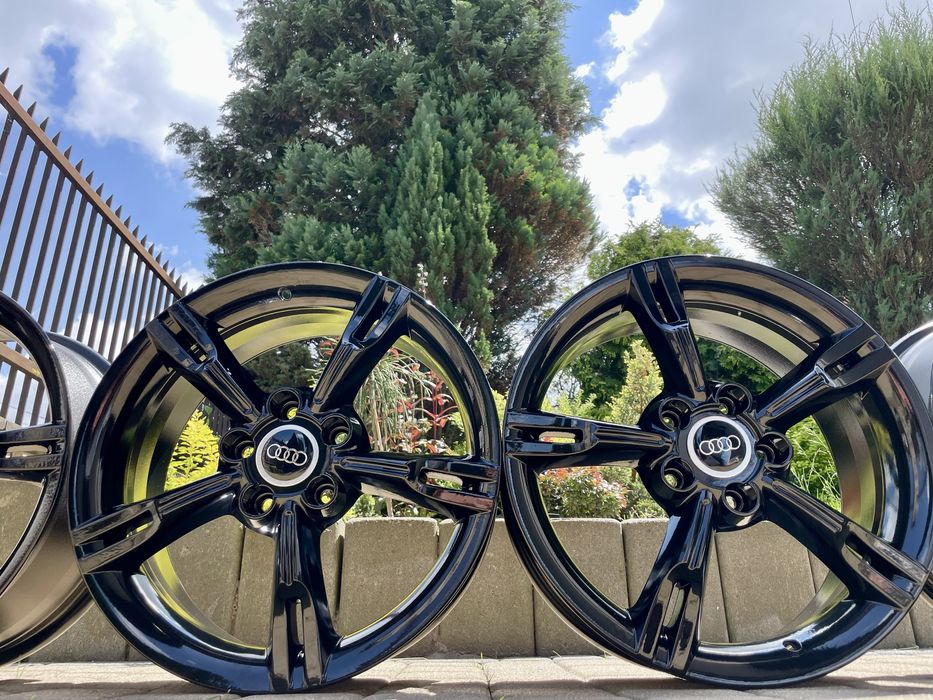 czarne vw 17 5x112 golf V VI seat leon skoda octavia audi a3 8p