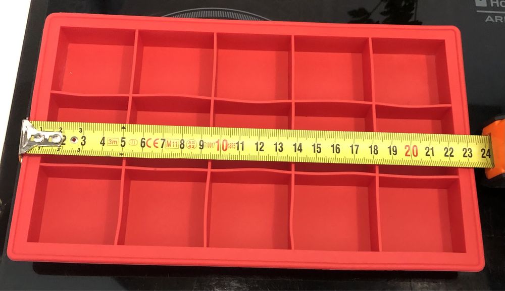 Forma retangular em silicone