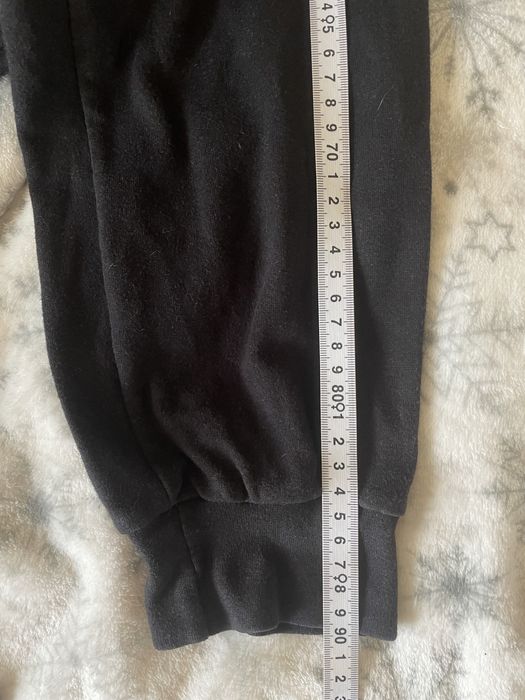 Czarne spodnie dresowe, bawełniane, XS