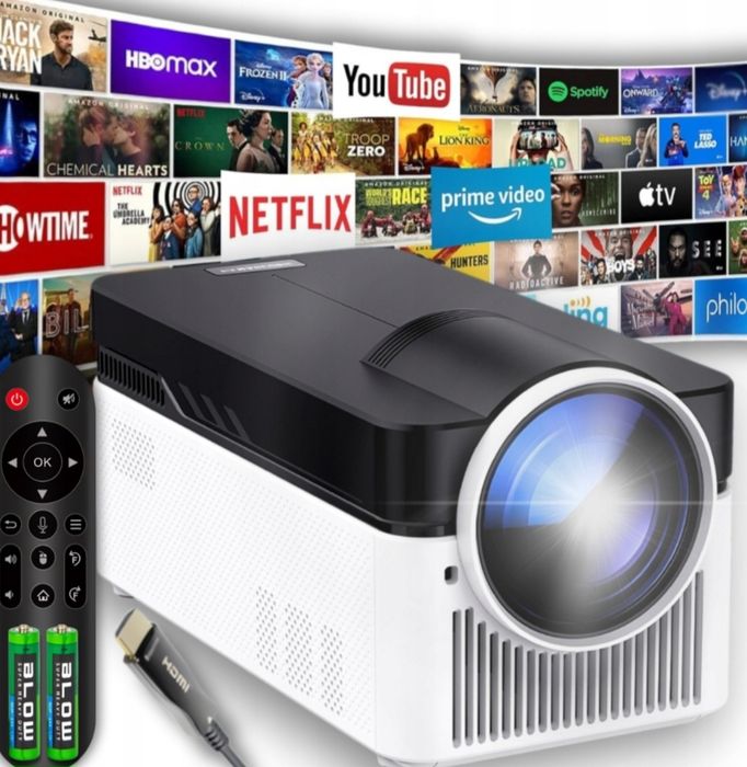 Projektor 4K HY450 fhd netflix youtube led auto fokus wifi6  bt