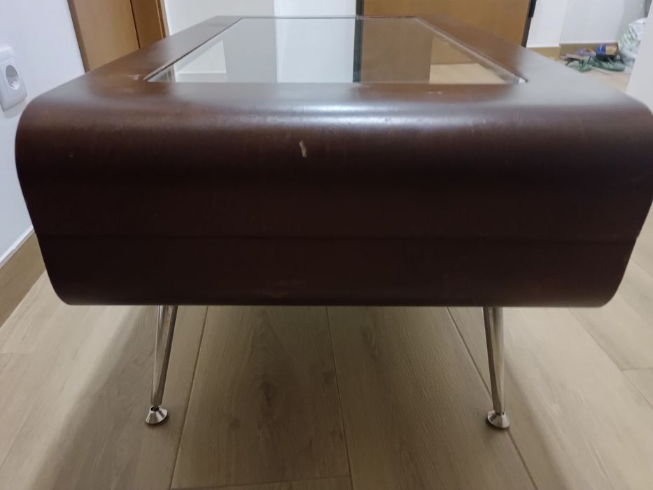 Mesa de centro sala madeira wenge