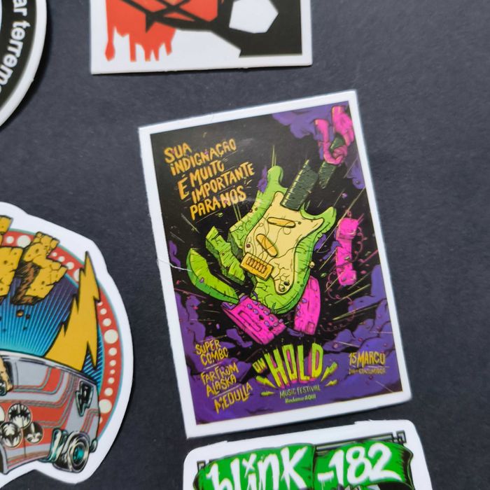 100 Stickers Autocolantes Musica Rock