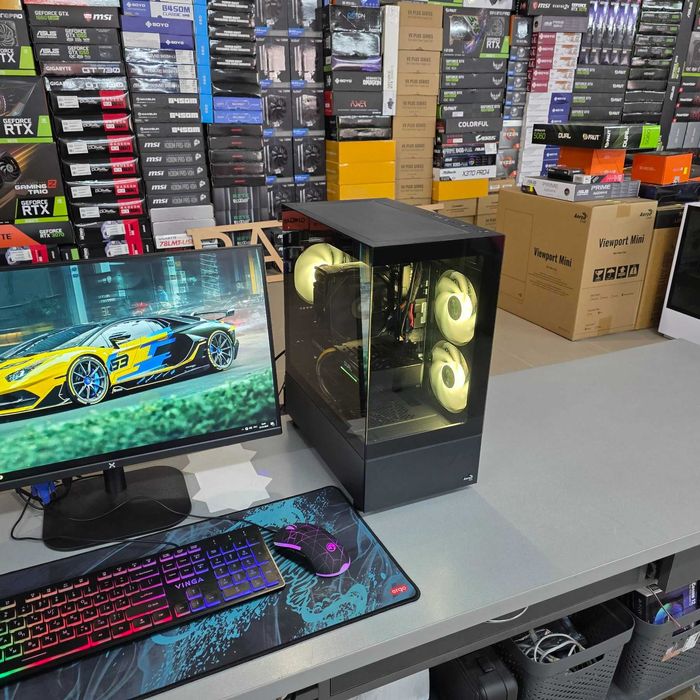 Компютер AMD Ryzen 5 8400f, 32GB DDR5, RTX 5060, SSD 512GB NVMe