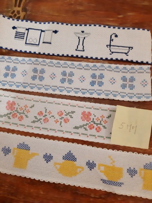 Fitas quadrilé para bordar a ponto cruz