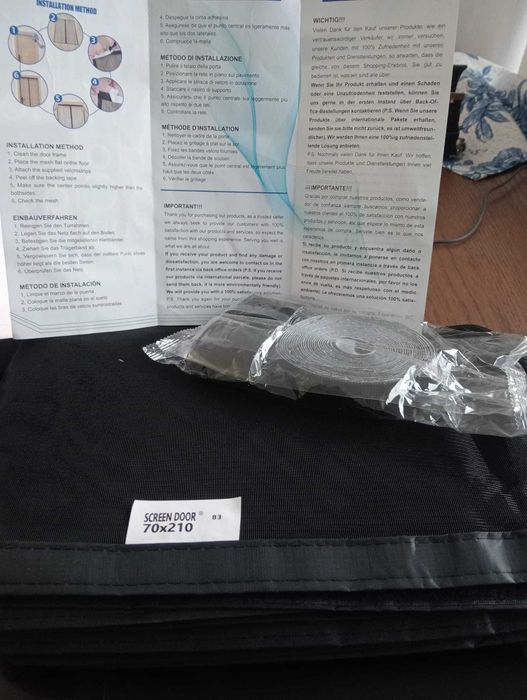 Rede Mosquiteira Magnética 70x210cm – Fecho Automático – NOVA