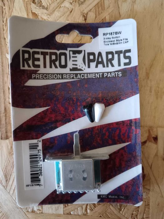 Retroparts RP187BW switch 3 way for Tele with 2 knobs