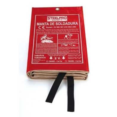 manta protectora de soldadura 200x200 cm.   Steelpro 2388MM SIN-2
