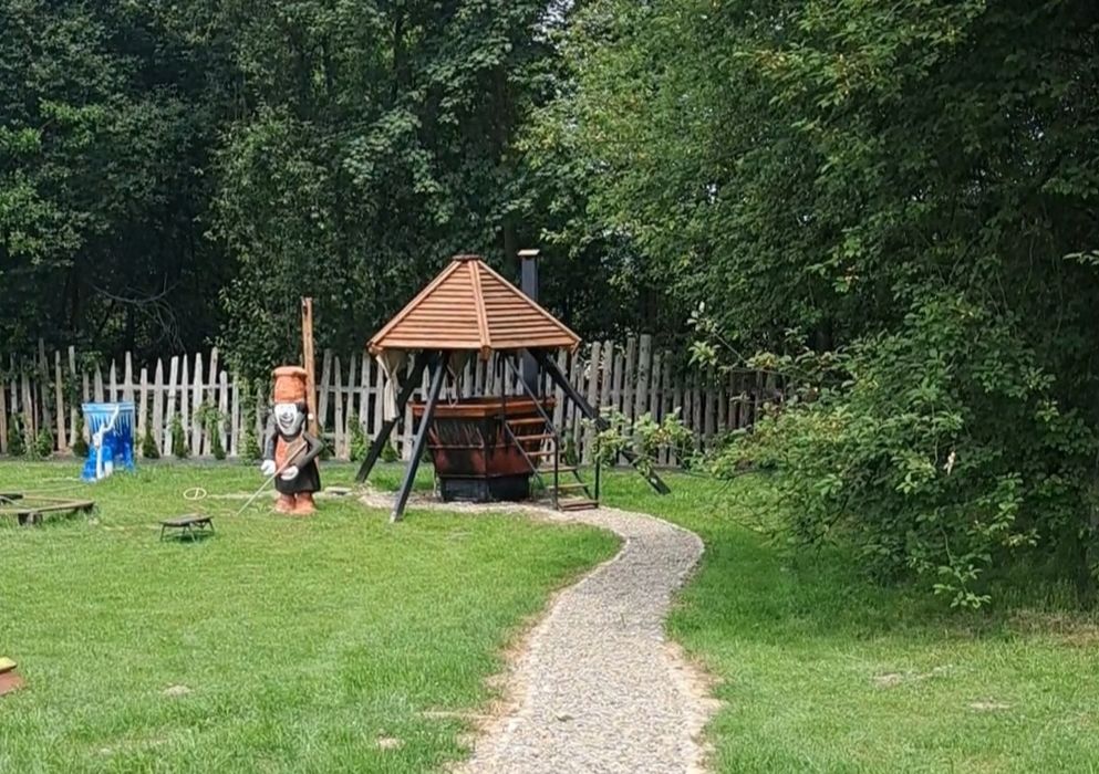 Domek Domki Sauna Ognisty Kocioł SPA  Beczka Alpaki Konie