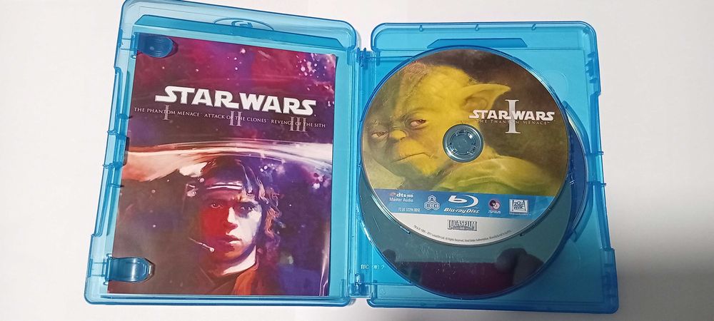 Gwiezdne Wojny 1-3 blu ray PL.