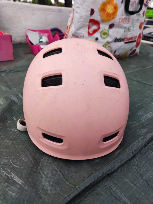 Capacete Oxelo Rosa Princesa - Proteção Total Infantil