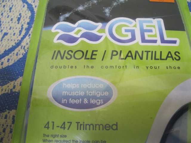 Ортопедические силиконовые стельки Gel размер 41-47