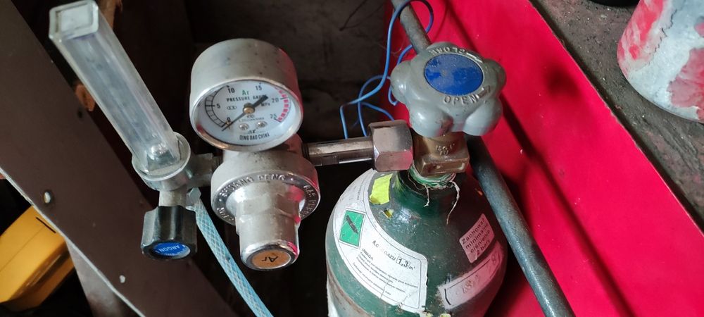 Spawarka inwerterowa przemysłowa, butla argon