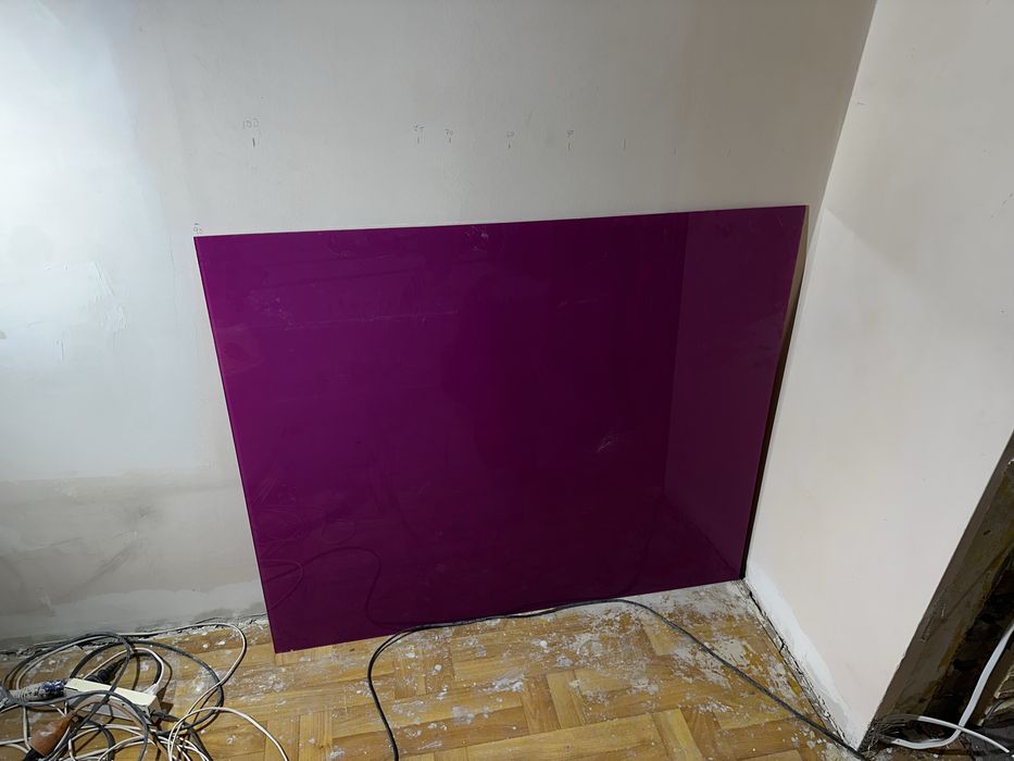 Szyba lacobel odcień rożowego 90x109cm