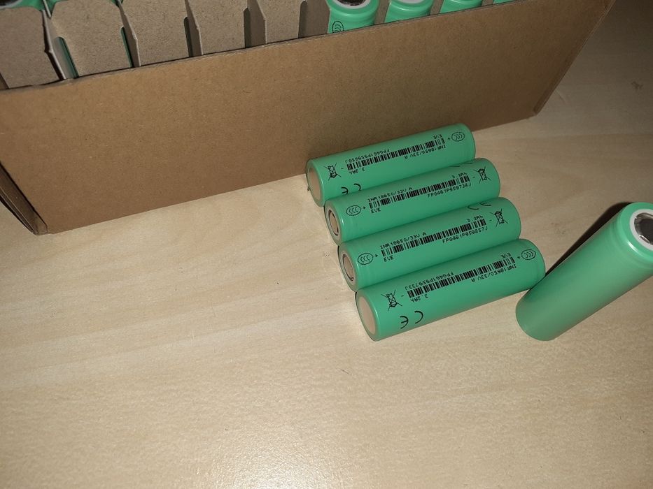 Акумулятори Eve 18650, 3200mAh. 10А, нові, оригінал.