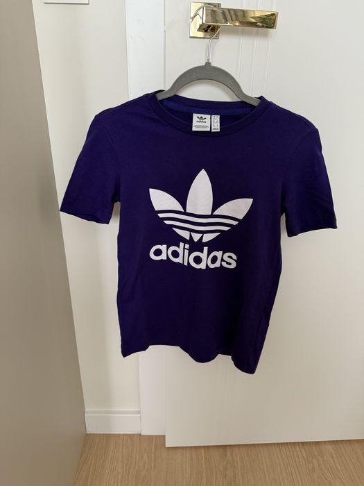 Fioletowa koszulka, t-shirt Adidas Originals XXS
