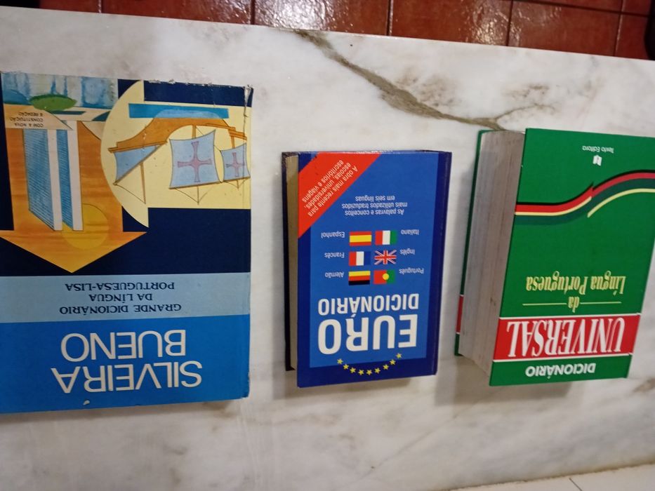 Conjunto de 3 Dicionários Língua Portuguesa