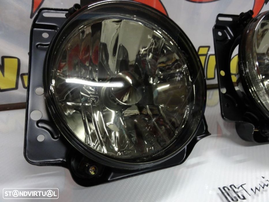 Farois frontais com luz branca 5000k para VW Golf 2 / II com fundo preto / Smoke