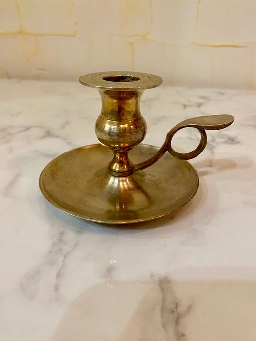 Бронзовий підсвічник Свічник підносний