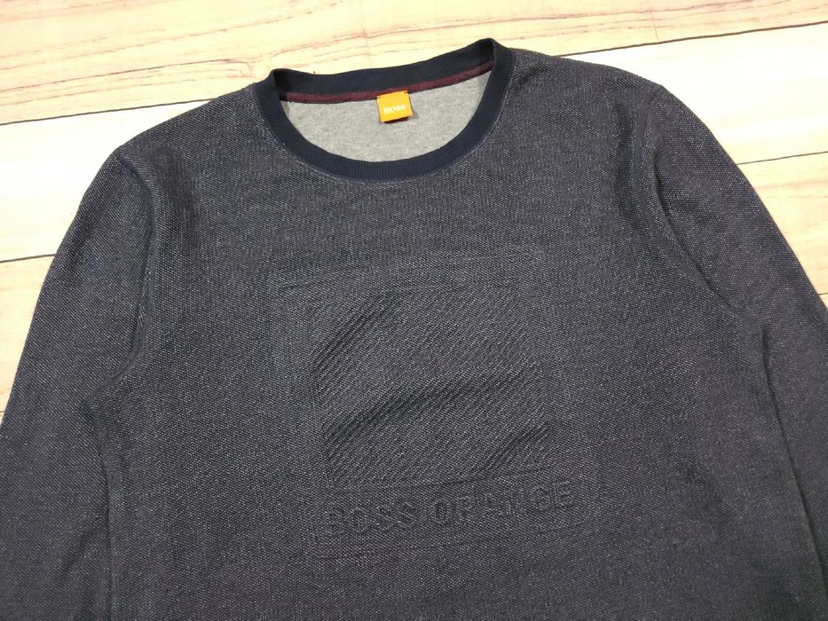 BOSS Orange Wack Sweter Męski Logowany r. XXL
