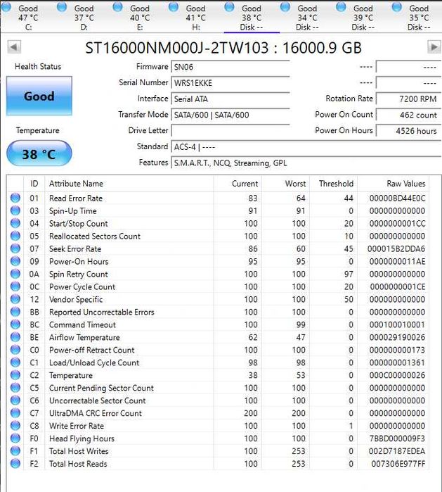 Disco rigido Seagate Exos x18 16Tb 7200rpm 256 Mg cache SATA3