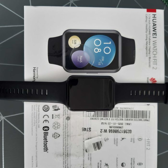 Smartwatch HUAWEI Watch Fit 2 Aktywny GPS Czarny