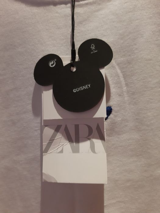 Sukienka Zara Miki Disney M haft biała limited myszka miki