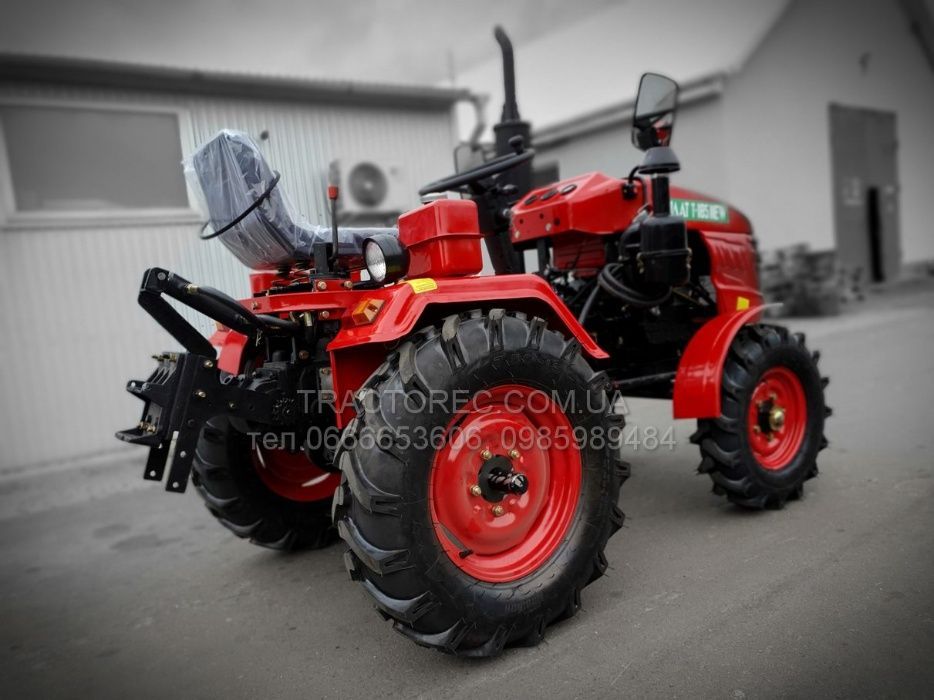 Мототрактор Булат Т185 RED, 17л.с, фреза+2х плуг, 2 гідравліки трактор