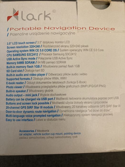 Nawigacja Lark voyager 35,5