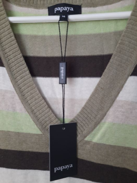 Kamizelka w paski NOWA 164-170cm rozmiar S/M