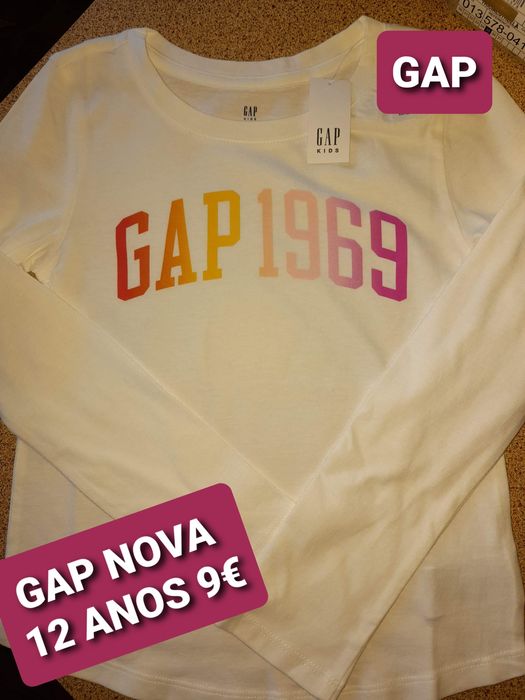 Longsleaves Gap novas tam 6-7 e 12 anos