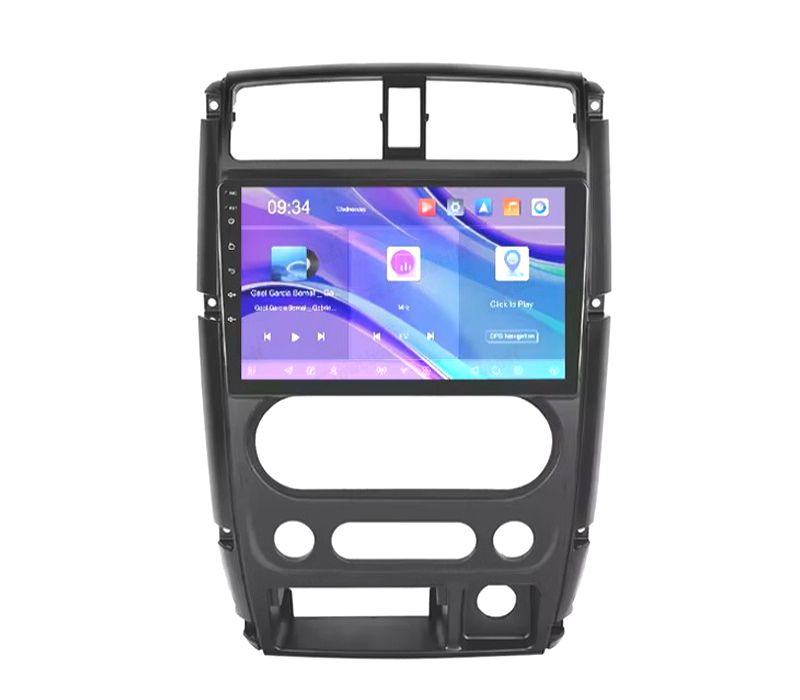 RÁDIO GPS 9'' ANDROID 13 SUZUKI JIMNY 07-12 2 DIN 4GB+64GB