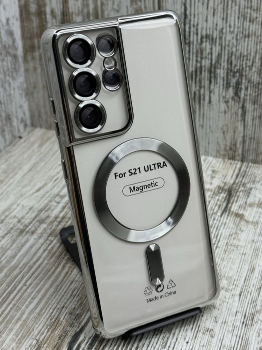 Чохол Chrome MagSafe на Samsung S21 Ultra/ S21 Plus/ S21 Чехол