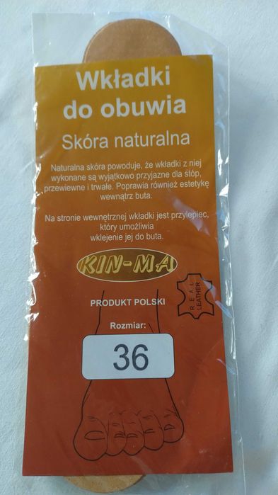 6 par wkładek do butów 36/37