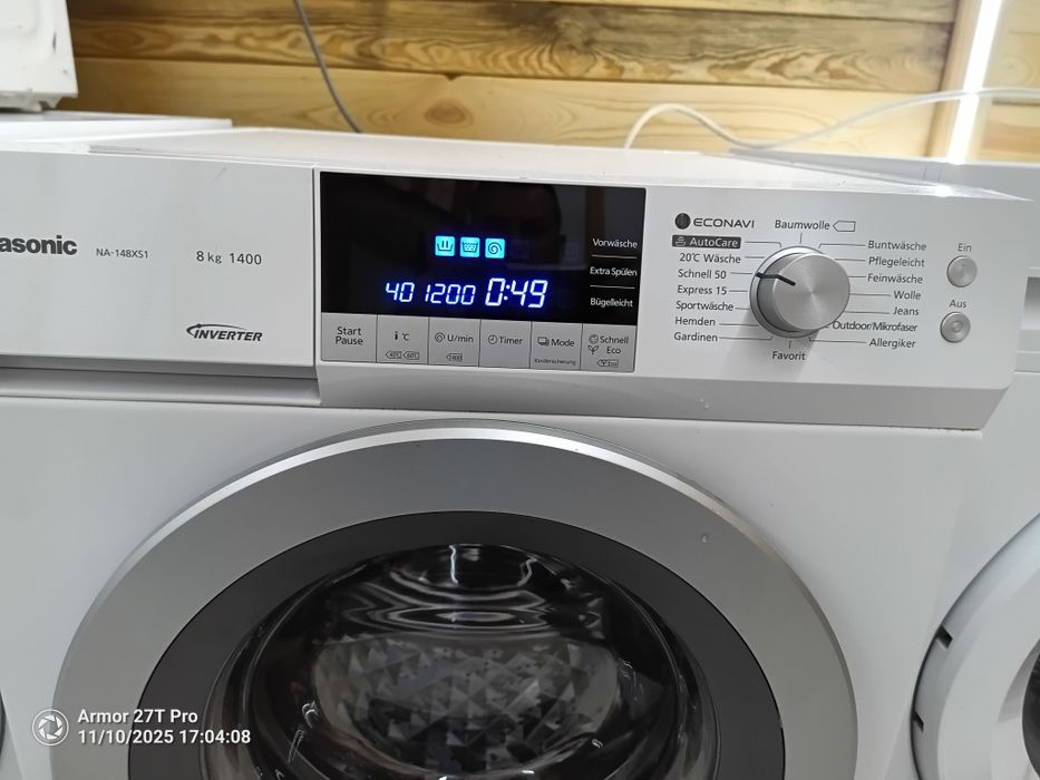 Pralka 8kg ładowności Panasonic