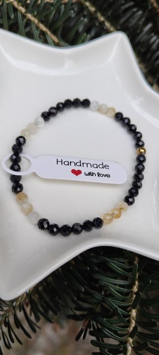 Bransoletka turmalin cytryn